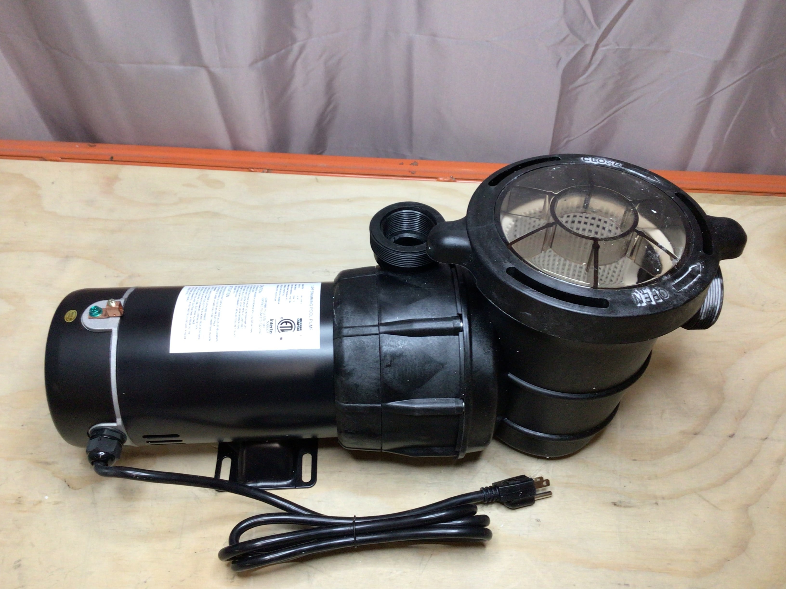 Vivohome 1 HP Swimming Pool Pump J07503 (VH512) 88 GPM *OPEN BOX - READ* (8145237573870)